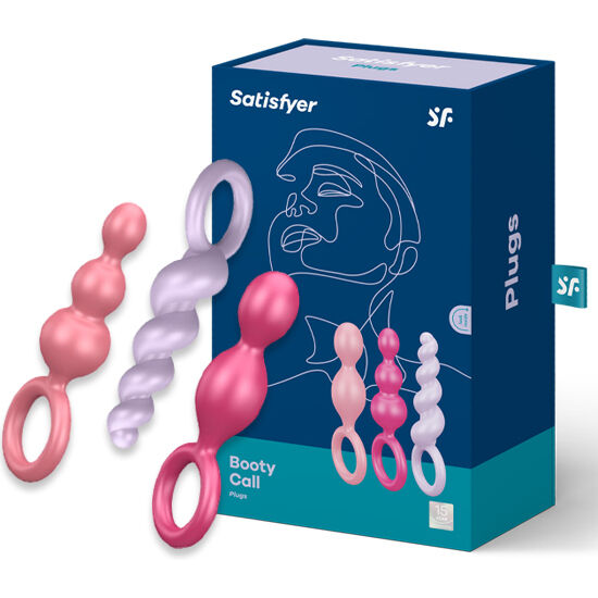 SATISFYER - ANALPLUG-SET 3-TLG. TRICOLOR