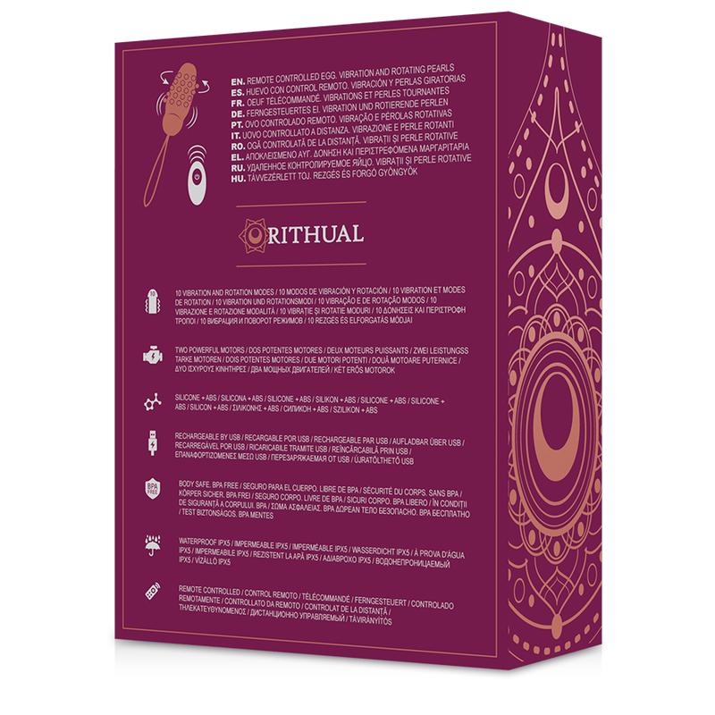 RITHUAL - SITA EGG FERNBEDIENUNG PERLEN-ROTATION + VIBRATION