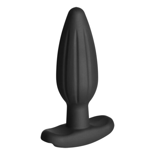 ELECTRASTIM - SILIKON SCHWARZER ROCKER BUTT PLUG MITTEL
