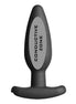 ELECTRASTIM - SILIKON SCHWARZER ROCKER BUTT PLUG MITTEL