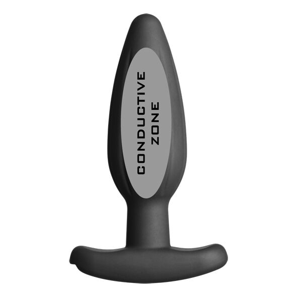 ELECTRASTIM - SILIKON SCHWARZER ROCKER BUTT PLUG MITTEL