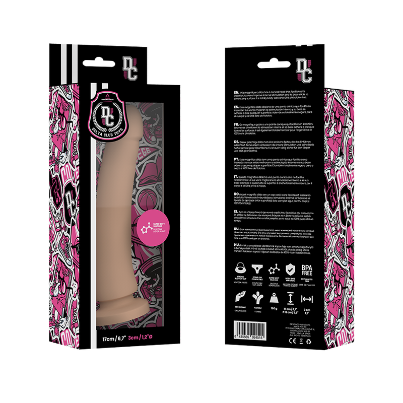 DELTA CLUB - TOYS Wellness-Gerät NATÜRLICHES MEDIZINISCHES SILIKON 17 CM -O- 3 CM