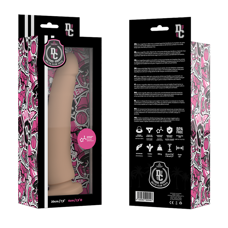 DELTA CLUB - TOYS NATURAL Wellness Device MEDICAL SILICONE 20 CM -O- 4 CM