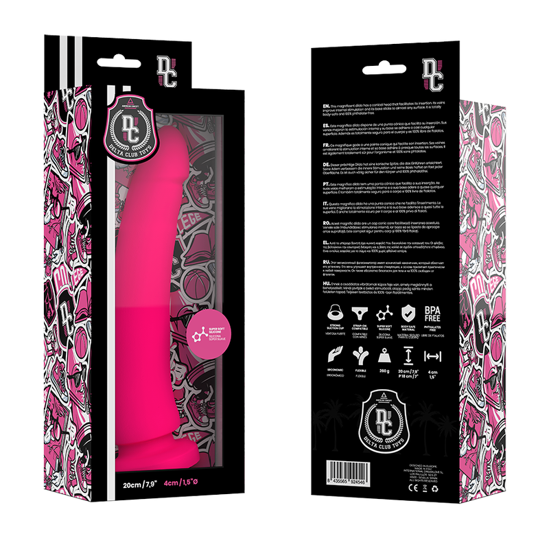 DELTA CLUB - TOYS PINK Wellness Device MEDICAL SILICONE 20 CM -O- 4 CM