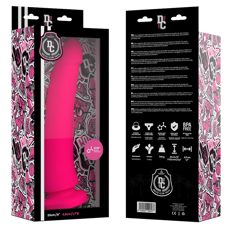 DELTA CLUB - TOYS PINK Wellness Device MEDICAL SILICONE 23 CM -O- 4.5 CM