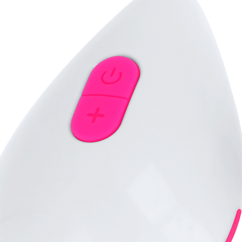 OHMAMA - TEXTURIERTES VIBRIERENDES EI 10 MODI PINK UND WEISS