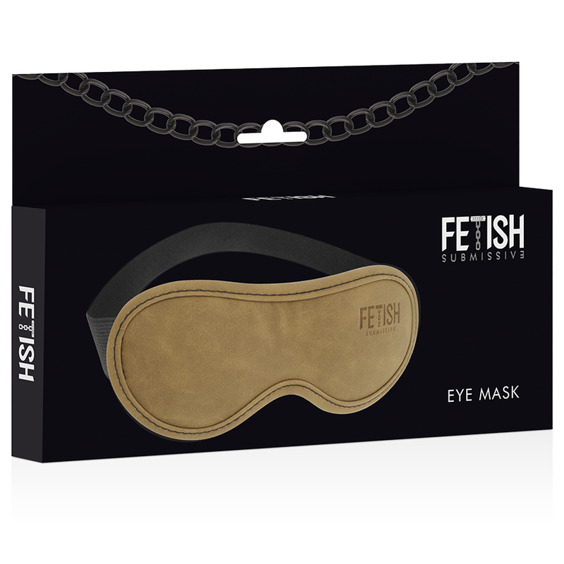 FETISH SUBMISSIVE ORIGEN – MASKE AUS VEGANEM LEDER MIT NEOPRENFUTTER