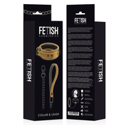 FETISCH SUBMISSIVE ORIGEN - NEOPREN GEFÜTTERTE HALSKETTE MIT KETTE