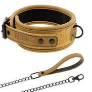 FETISCH SUBMISSIVE ORIGEN - NEOPREN GEFÜTTERTE HALSKETTE MIT KETTE