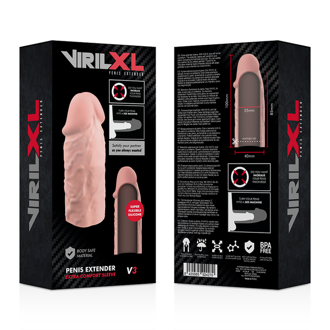 VIRILXL - FLÜSSIGES SILIKON V3 NATÜRLICHE PENISVERLÄNGERUNG