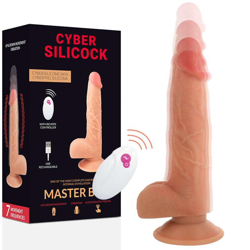 CYBER SILICOCK - REALISTISCHER FERNGESTEUERTER MASTER BEN 23,88 CM -O- 4,3 CM