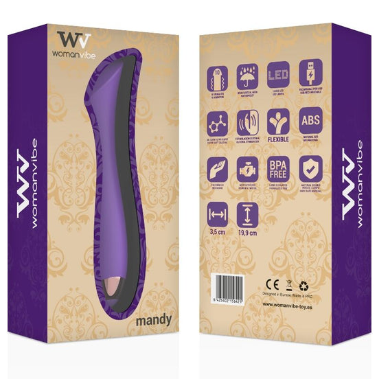 WOMANVIBE - MANDY "K" POINT SILICONE RECHARGEABLE Sensory Device