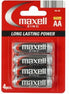 MAXELL - MANGAN-SALINE-BATTERIE AA R6 * 4 STÜCK