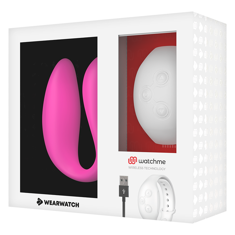 WEARWATCH - WATCHME DUAL TECHNOLOGY Sensory Device FUCHSIA / SNOW