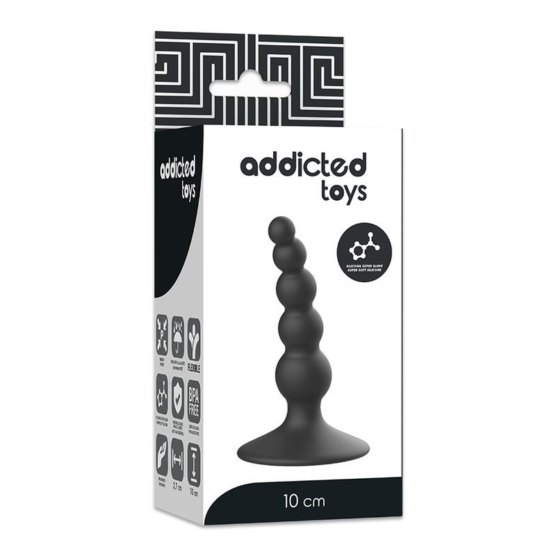 ADDICTED TOYS - ANALPLUG 10 CM SCHWARZ