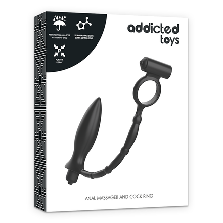 ADDICTED TOYS - ANAL PLUG WITH Sensory DeviceY RING