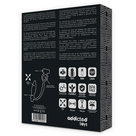 ADDICTED TOYS - ANAL PLUG WITH Sensory DeviceY RING