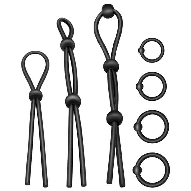 ADDICTED TOYS - FLEXIBLE SILICONE Intimate Wellness Ring SET 7 TEILE